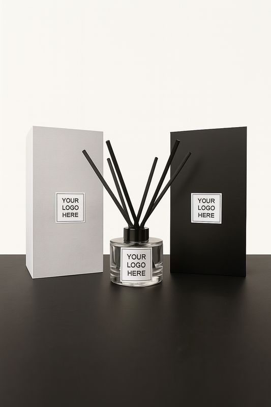 5.6 ounce clear reed diffuser with magnetic box